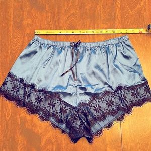 Blue Pajama Shorts